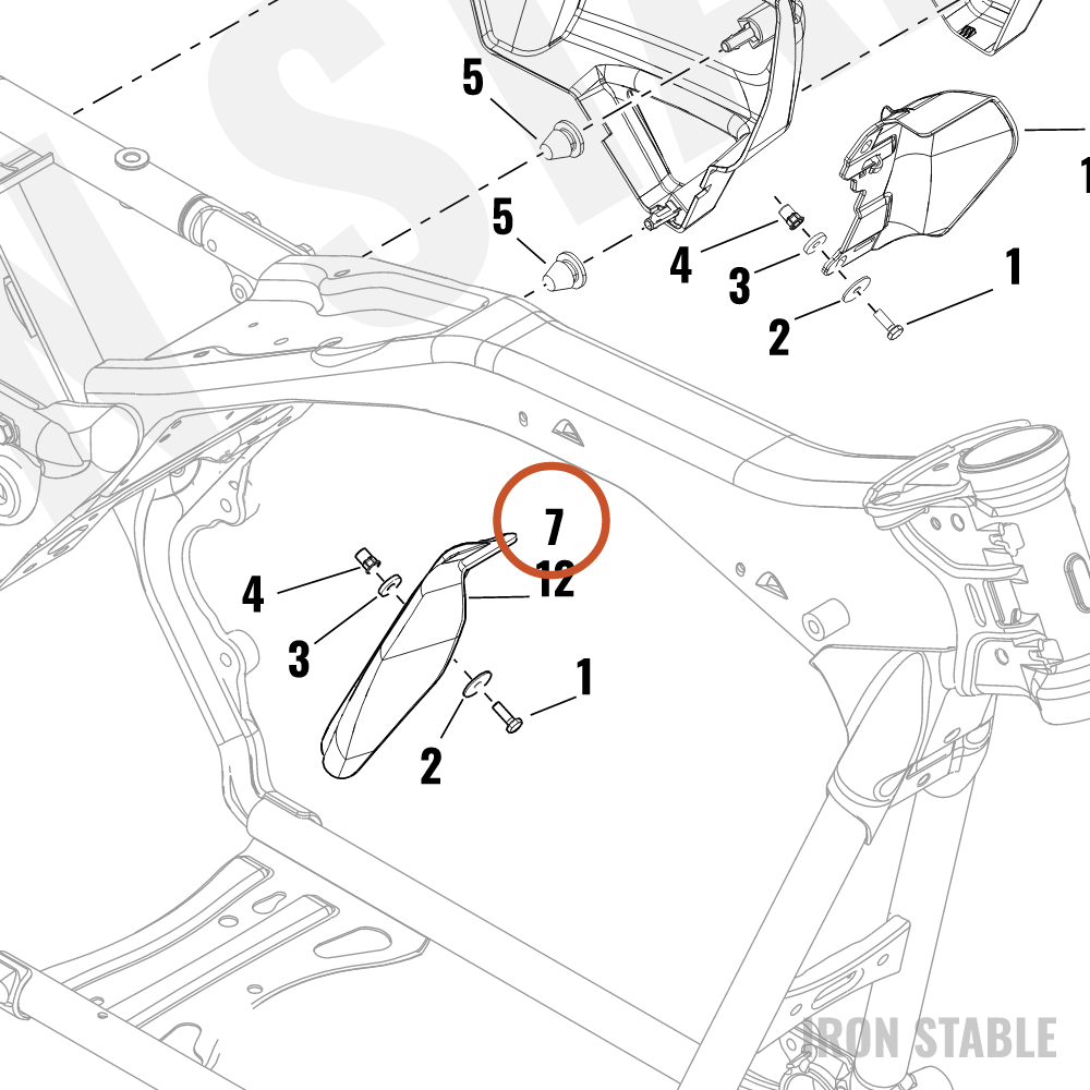Harley-Davidson Shroud, Engn, Air Dftr, Mid-Frm, R