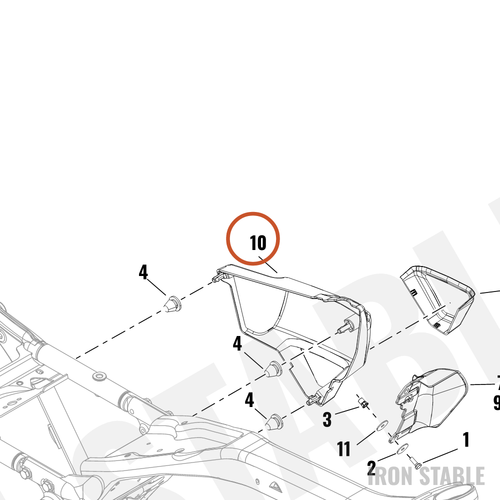 Harley-Davidson Cover, Side, Sub-Assembly, Rh, Sld
