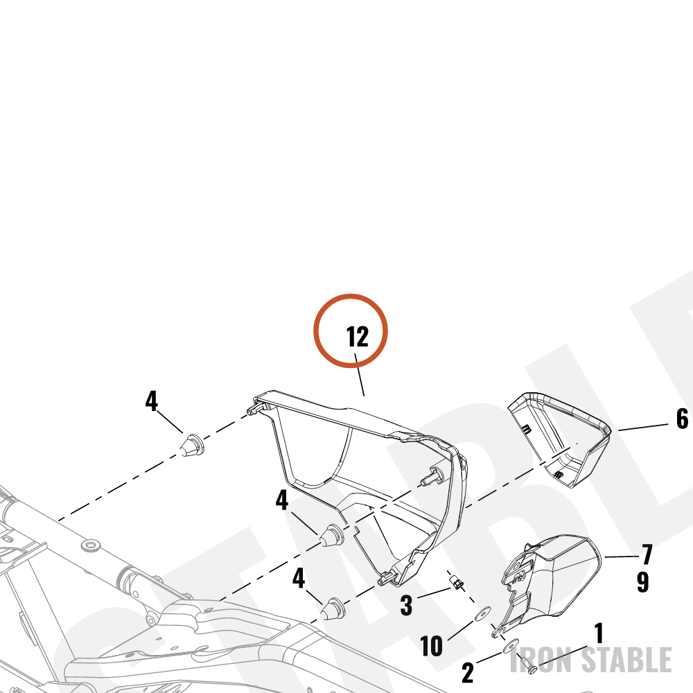 Harley-Davidson Cover, Side, Sub-Assembly, Lh, Design