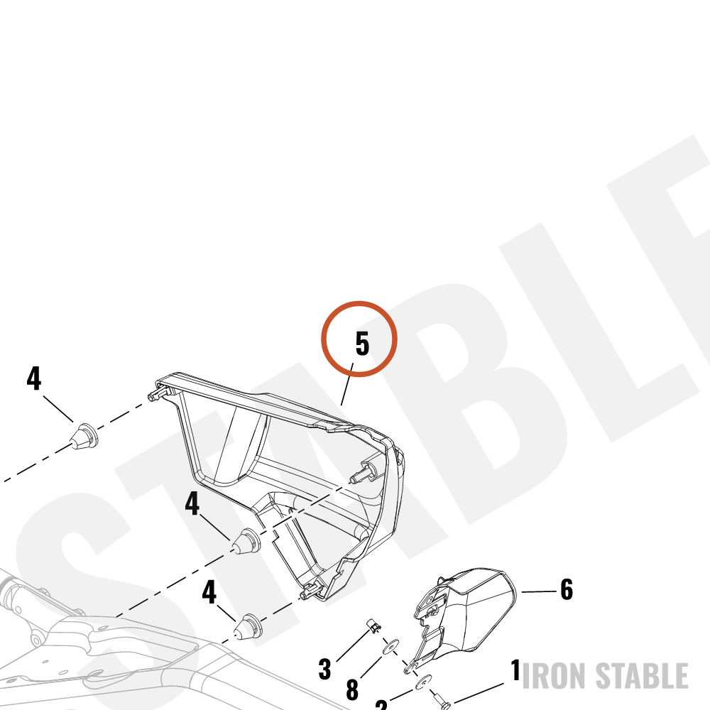 Harley-Davidson Cover, Side, Rh, Carbon, Pntd