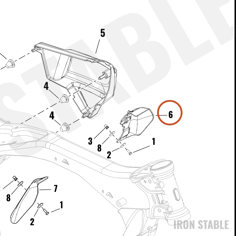 Harley-Davidson Shroud, Engn, Carbon, Lh