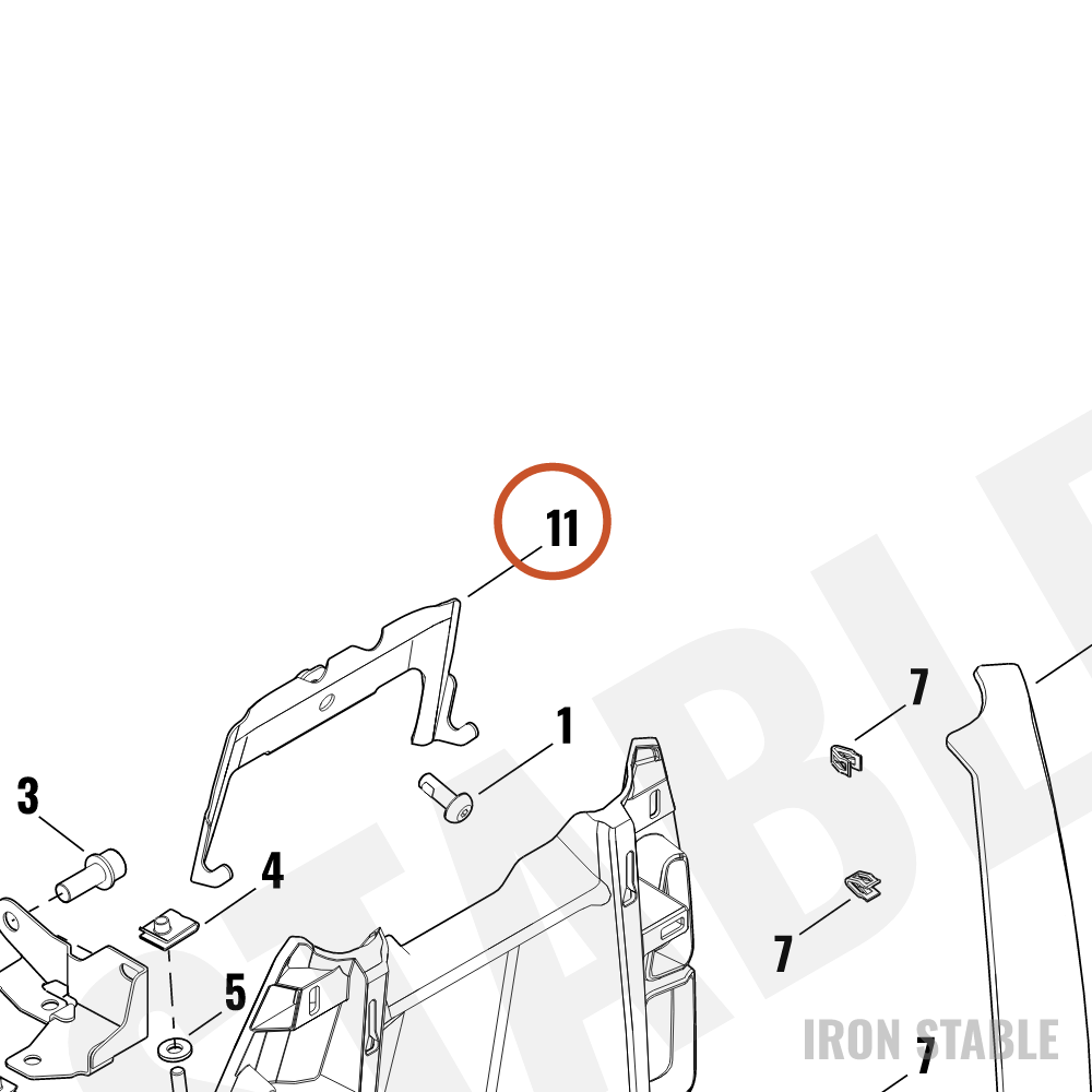 Harley-Davidson Bracket, Bodywork Mounting, Upper