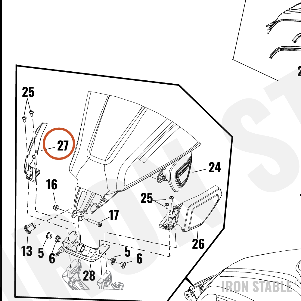 Harley-Davidson Bodywork Misc Component, Side Cover
