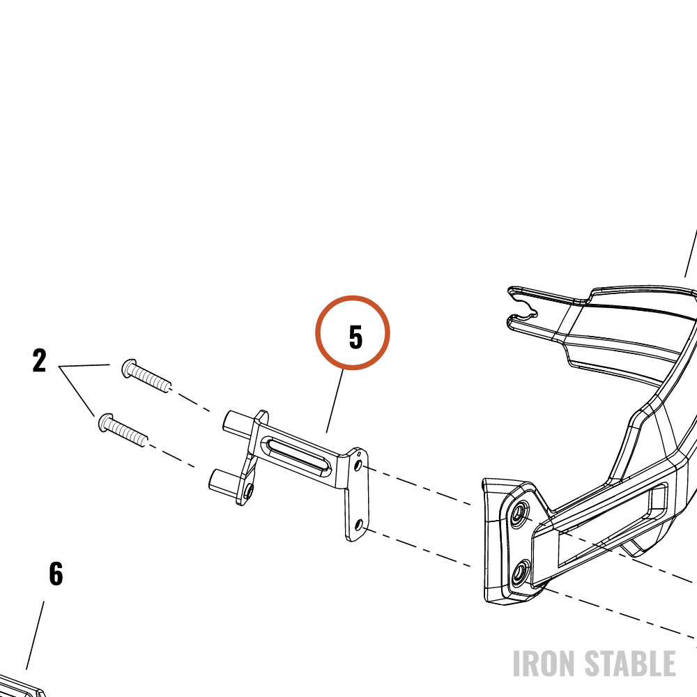 Harley-Davidson Bracket, Bodywork Mounting, H-Bar Defl, L