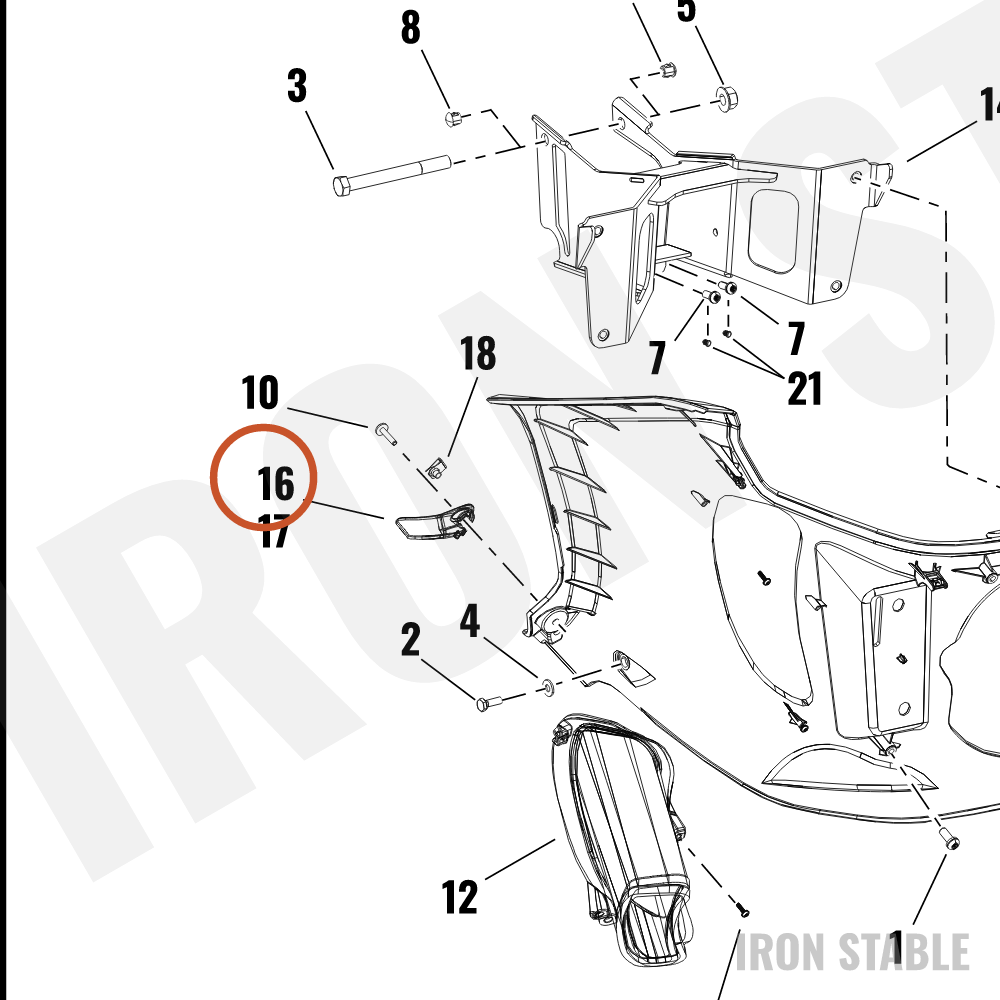 Harley-Davidson Bodywork Misc Component, Air Deflec