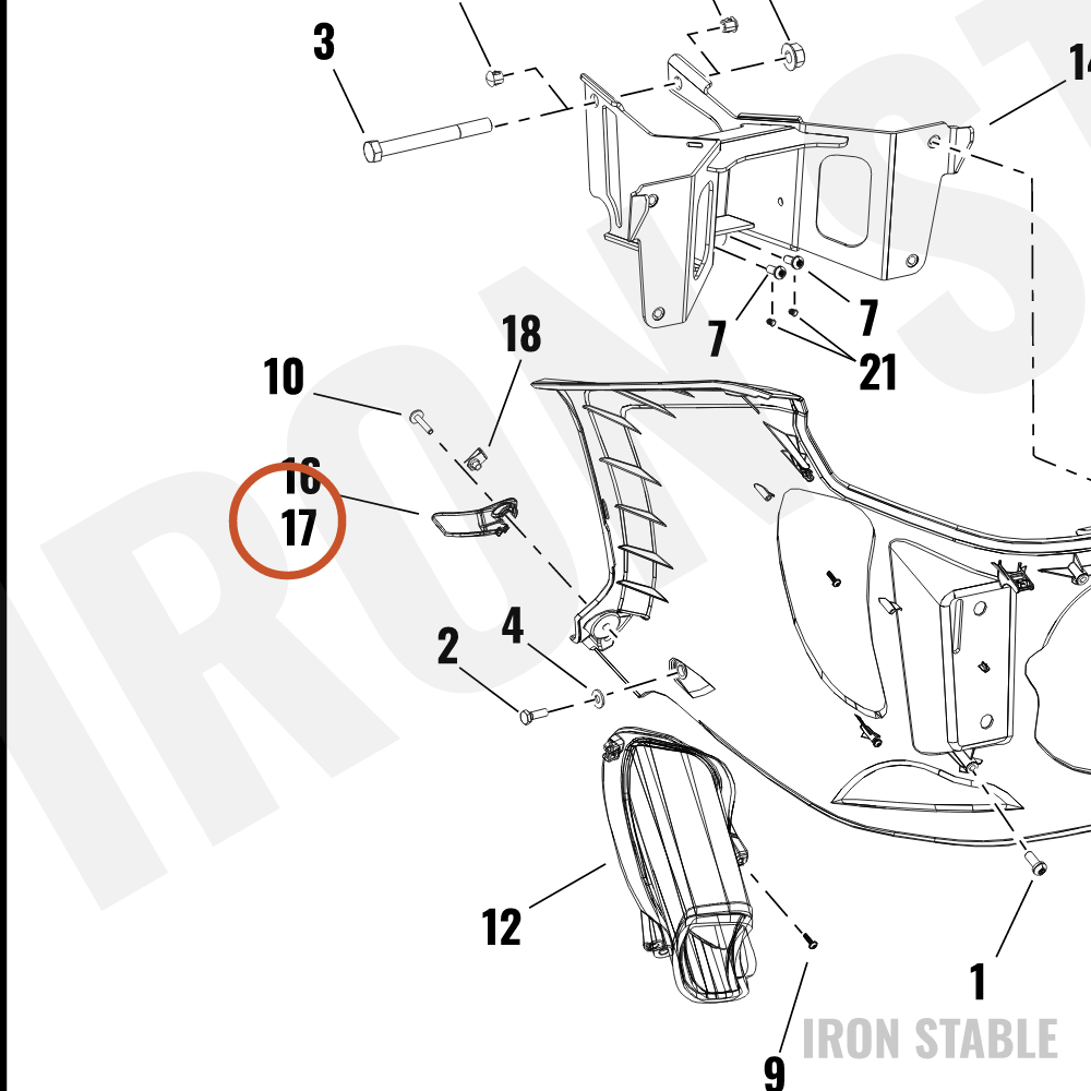 Harley-Davidson Bodywork Misc Component, Air Deflec