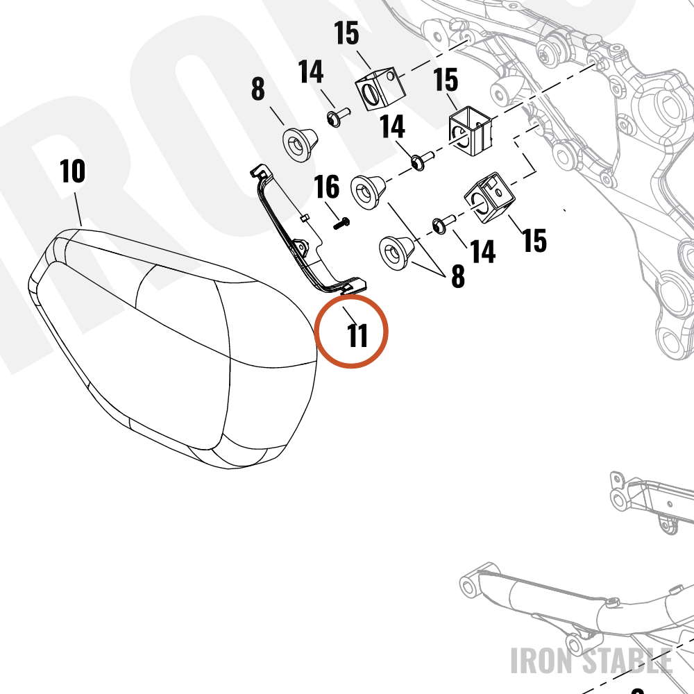 Harley-Davidson Bodywork Misc Component, Side Cover, P