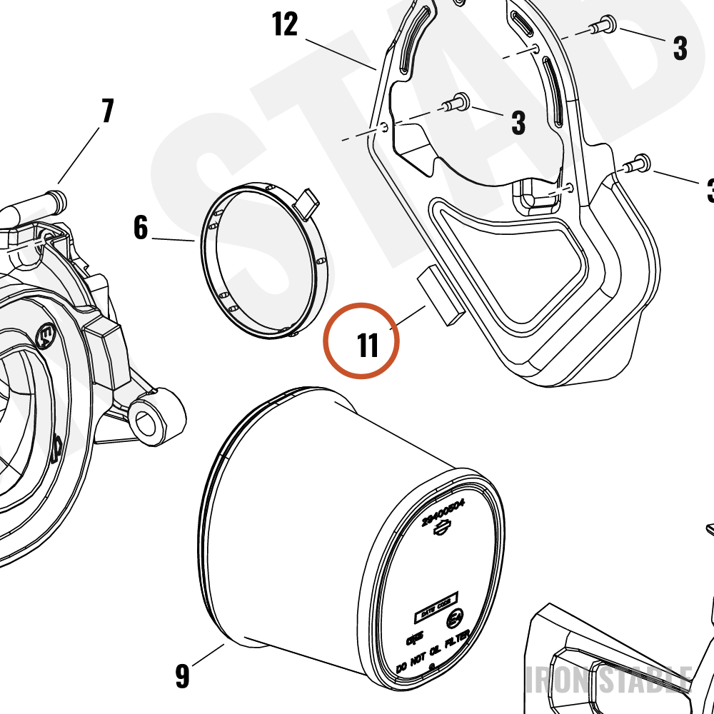 Harley-Davidson Bodywork Misc Component, Pad