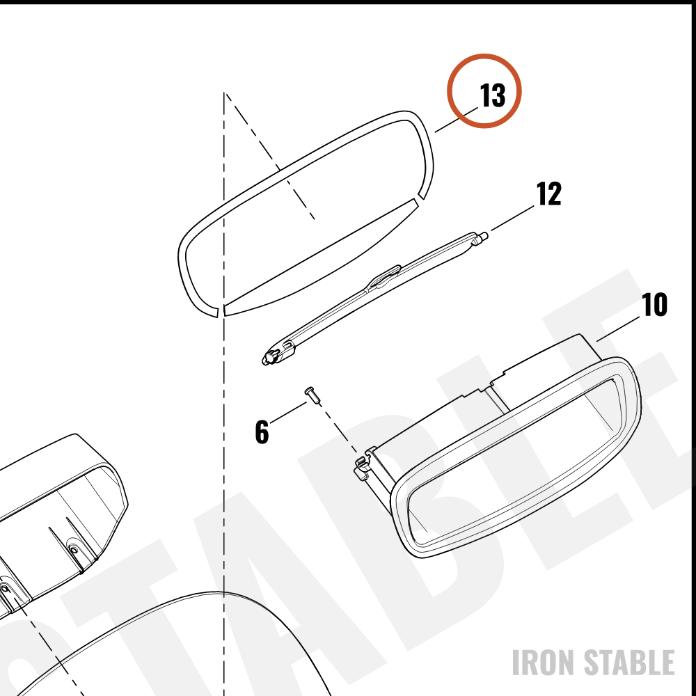 Harley-Davidson Tape, Adhesive, Upr, Windshield