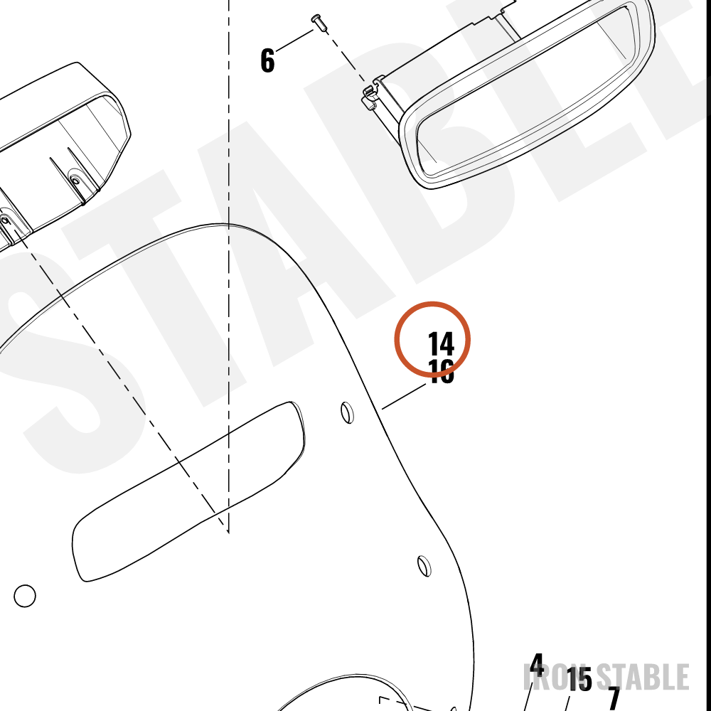 Harley-Davidson Vented Windsplitter Windshield