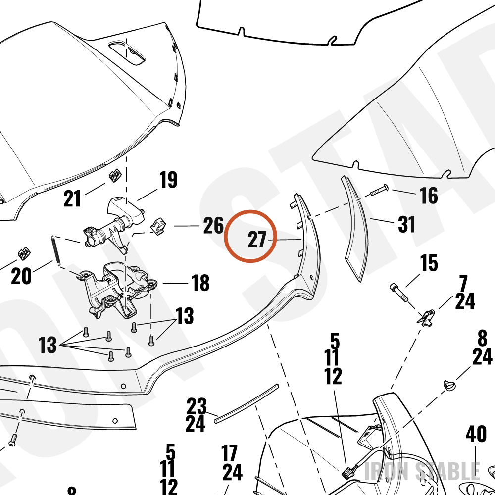 Harley-Davidson Gasket, Windshield