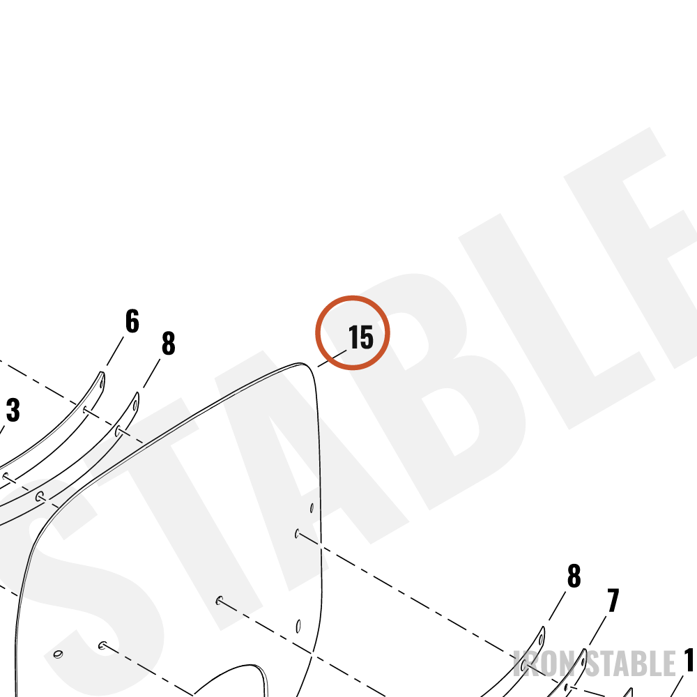 Harley-Davidson Windshield, X