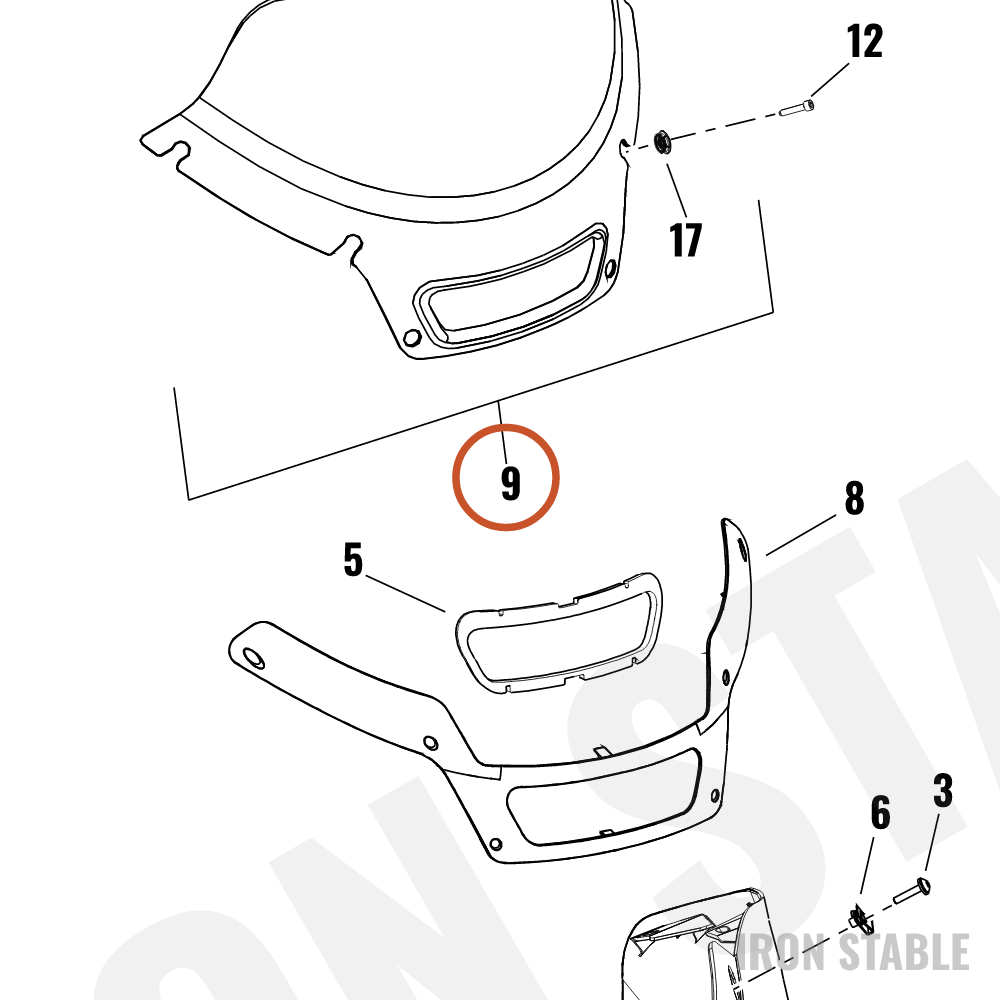 Harley-Davidson Windshield, Assembly