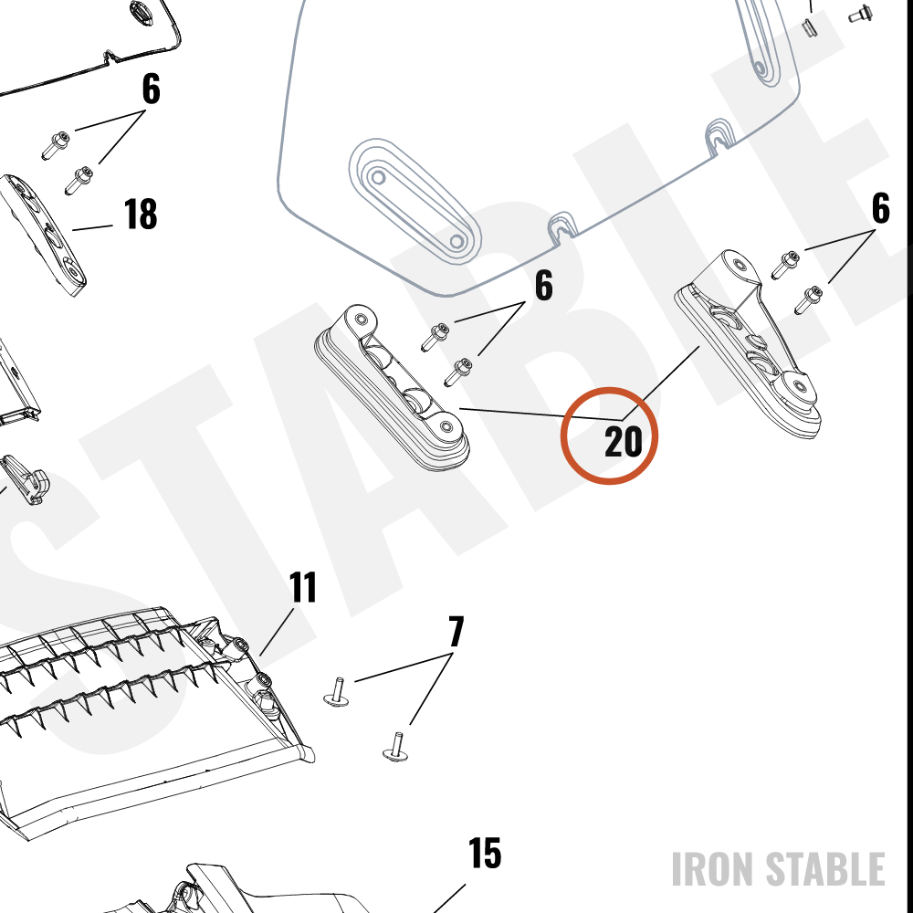 Harley-Davidson Kit, Wshld, Mounting, Tall