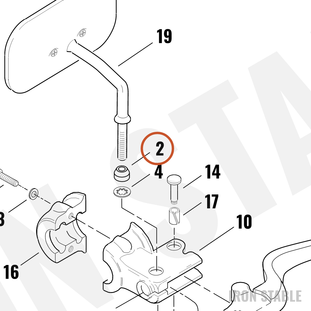 Harley-Davidson Spacer, Mirror Mt