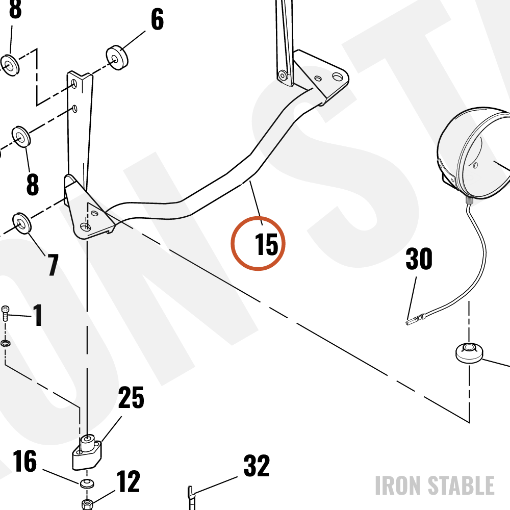 Harley-Davidson Passing Lamp Bracket