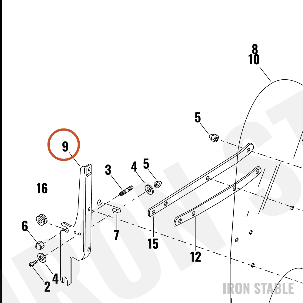 Harley-Davidson Bracket, Lh-Adjust