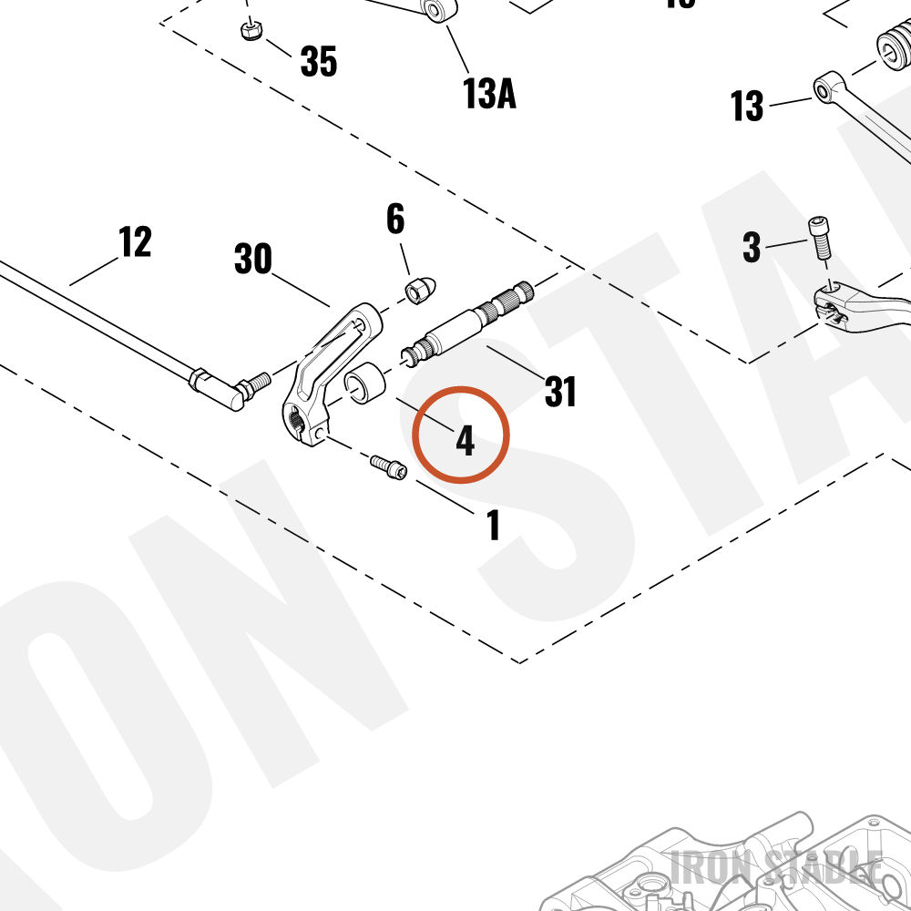 Harley-Davidson Shift Lkge Rod Assembly, X