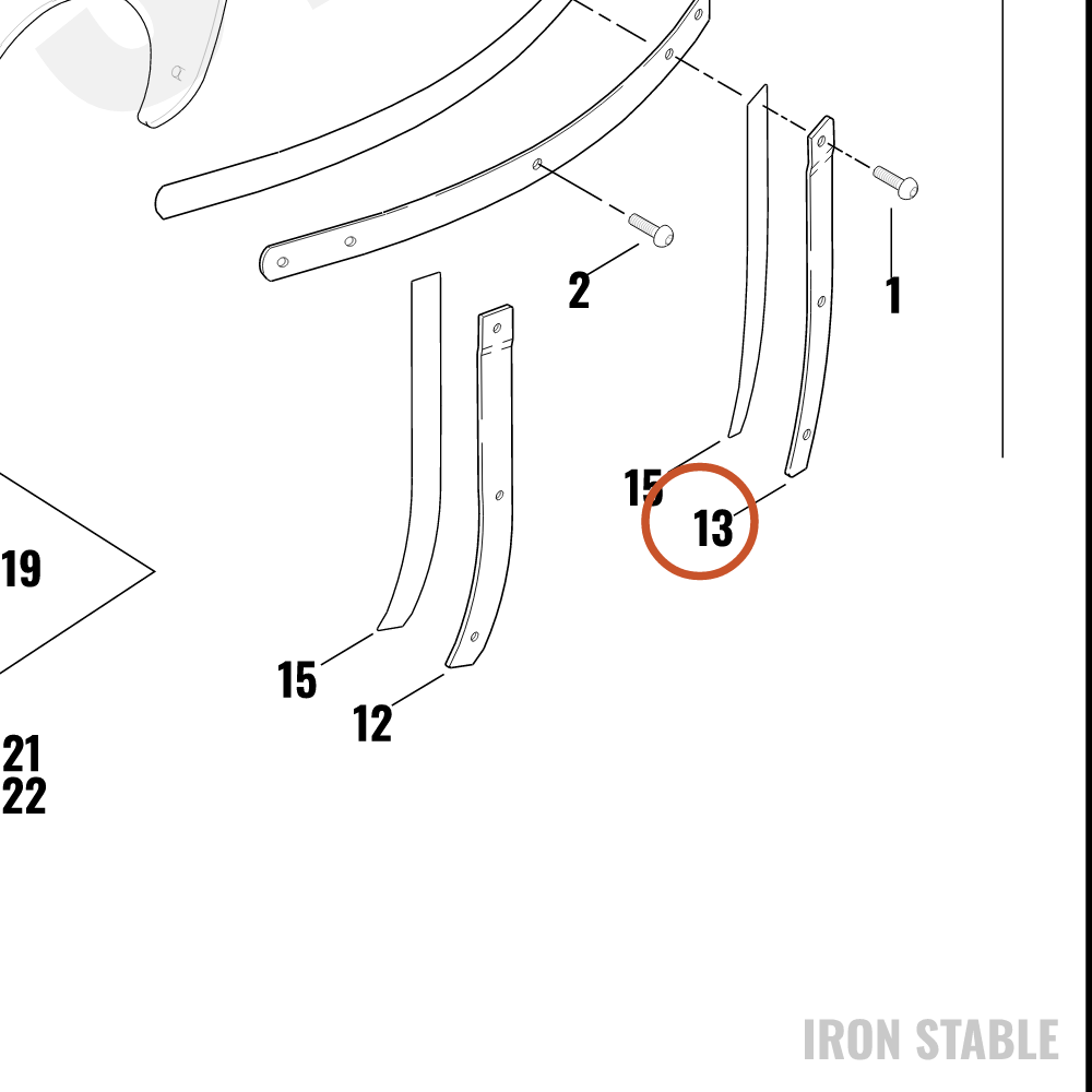 Harley-Davidson Bracket, Lh/Outer W'shld