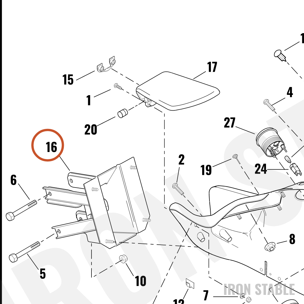 Harley-Davidson Mounting Bracket, Frng