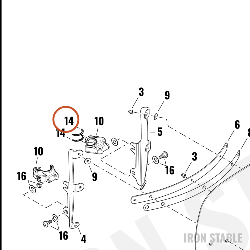 Harley-Davidson Gasket, Clamp, 39mm, Tool-Less