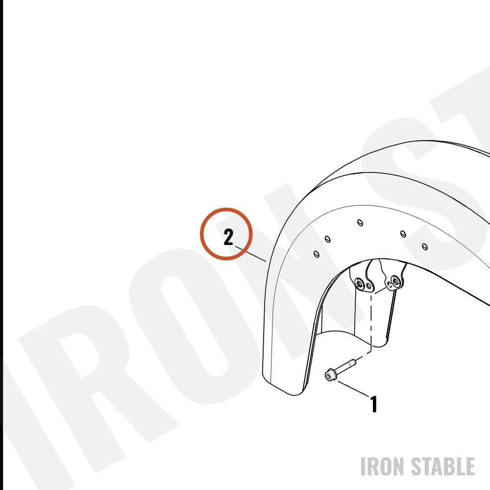 Harley-Davidson Fender, Fr, Sld