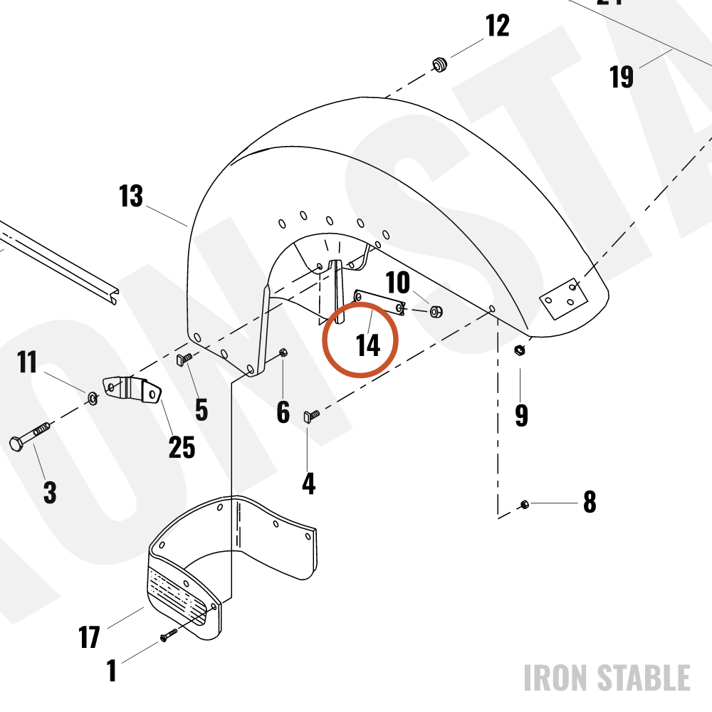Harley-Davidson Bracket, Lic Pl, X