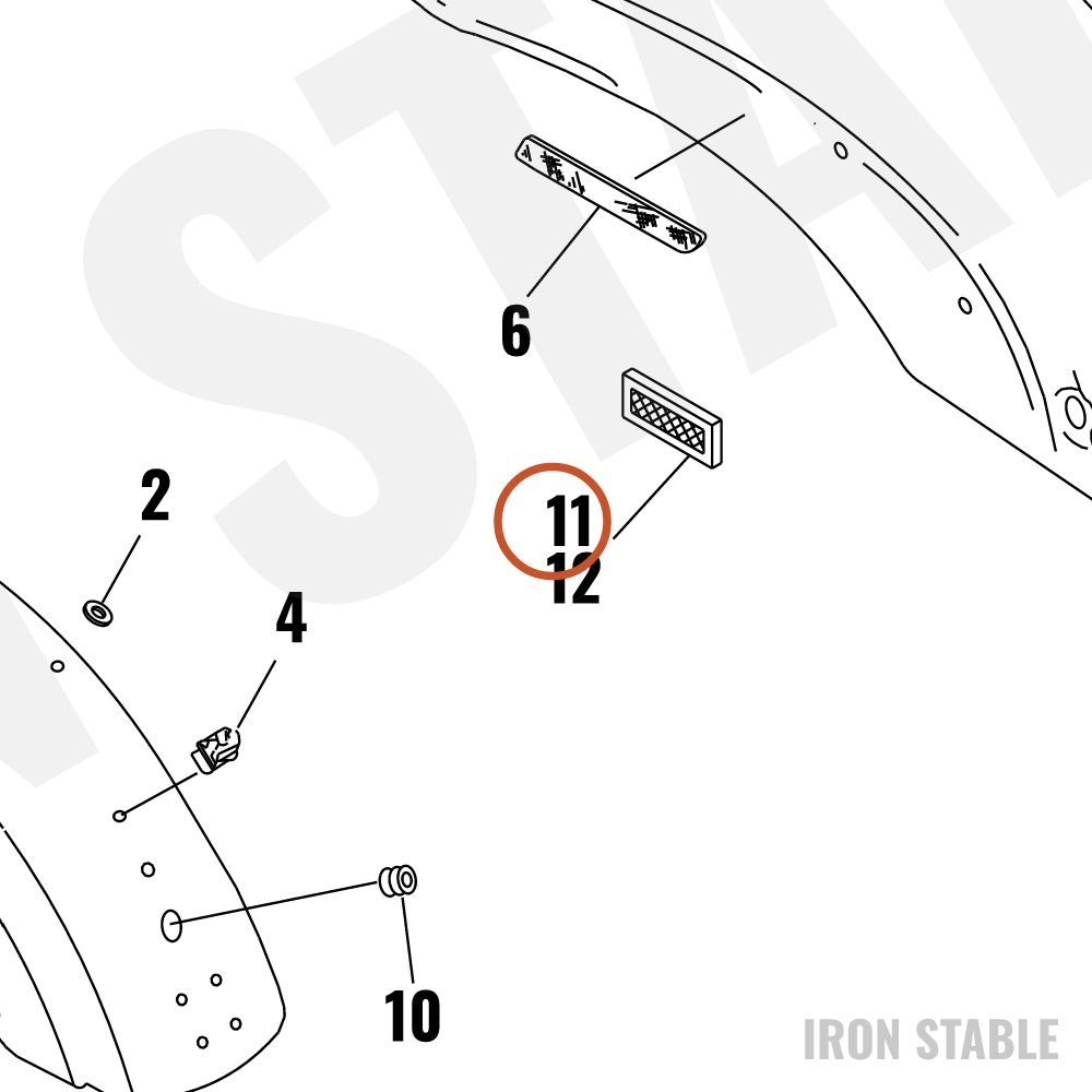Harley-Davidson Reflector Assembly