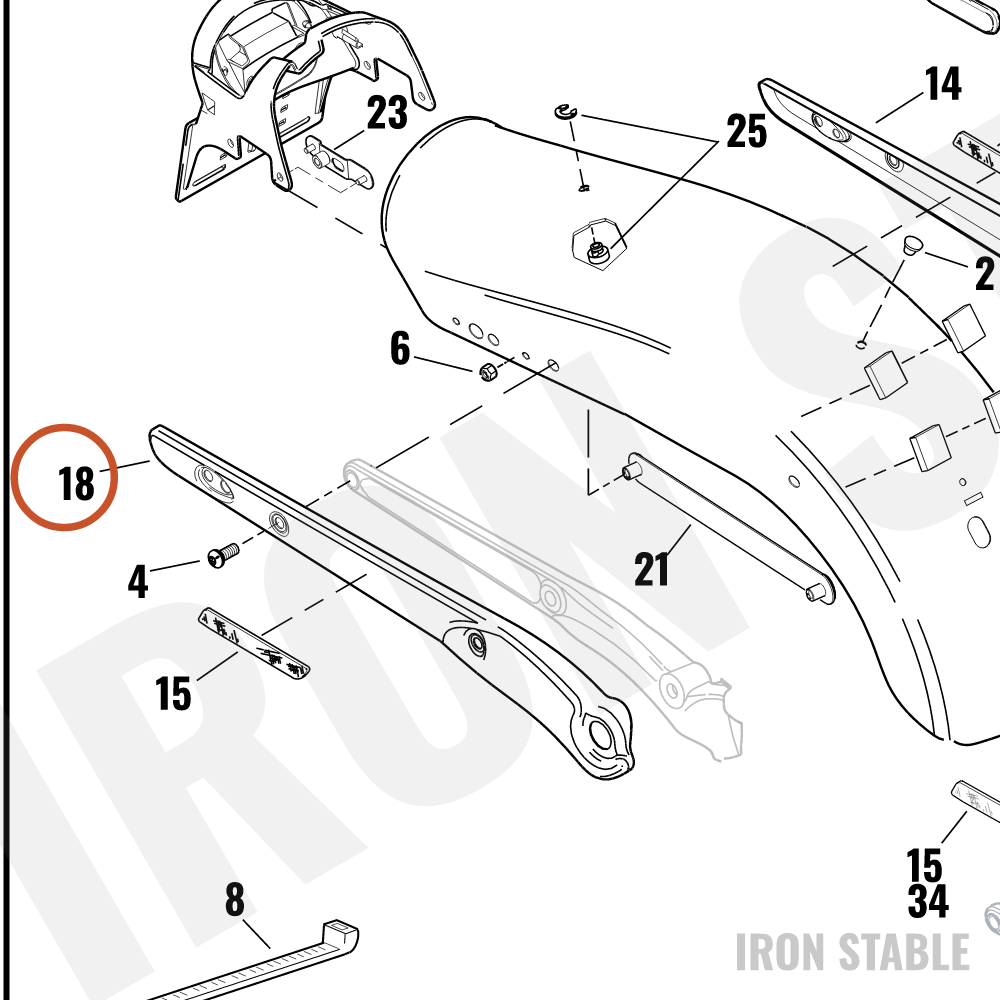 Harley-Davidson Bracket, Fr Fair Sprt, X