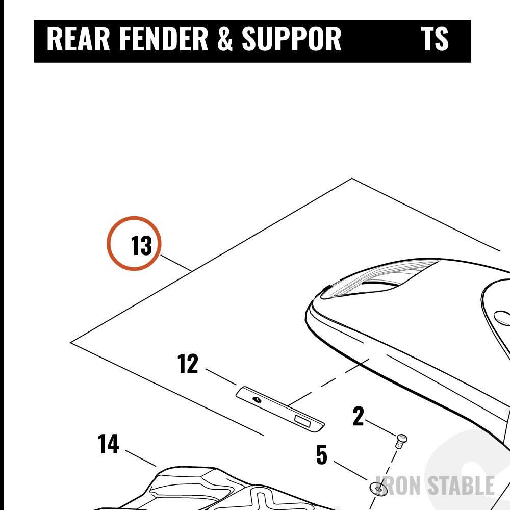 Harley-Davidson Skin Assembly, Rr Fndr