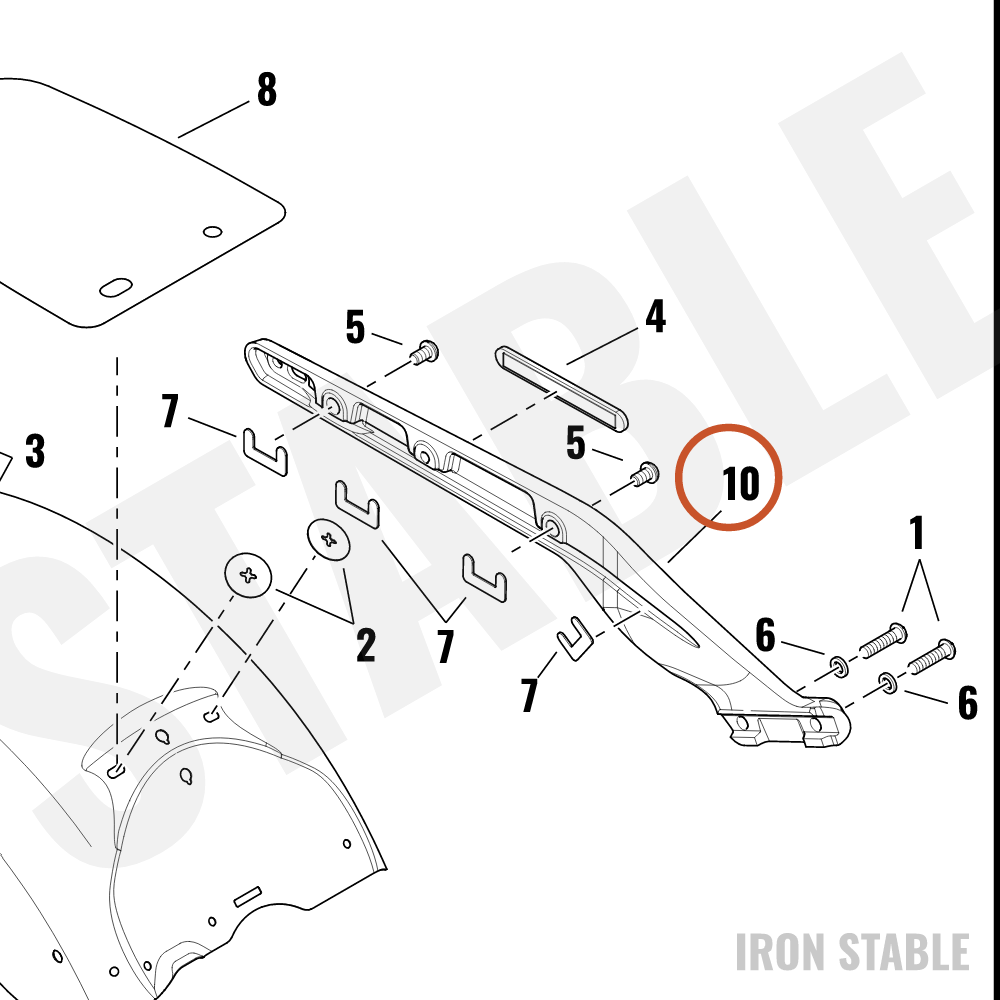 Harley-Davidson Support, Rr Fnd, Lh