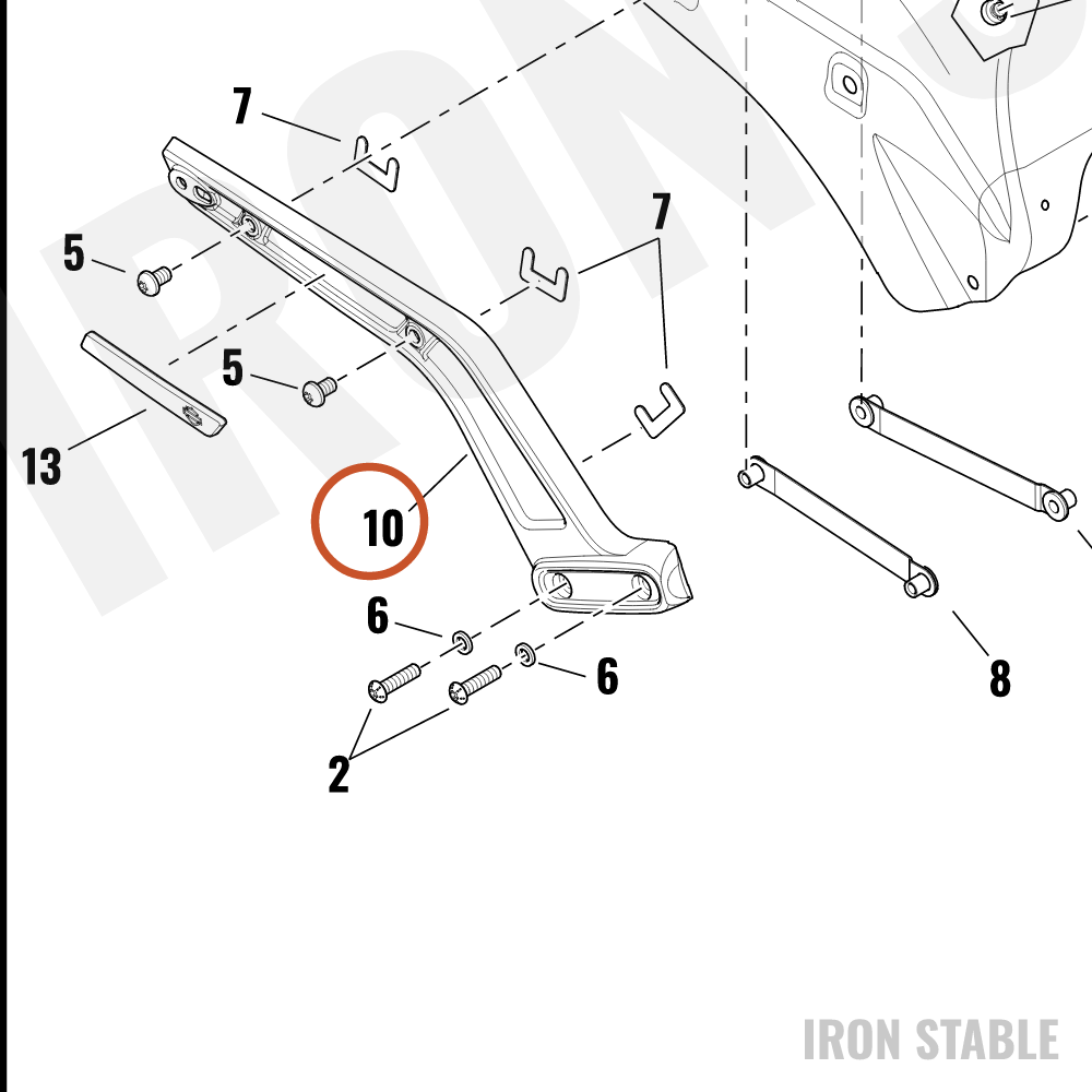 Harley-Davidson Support, Rr Fnd, Rh