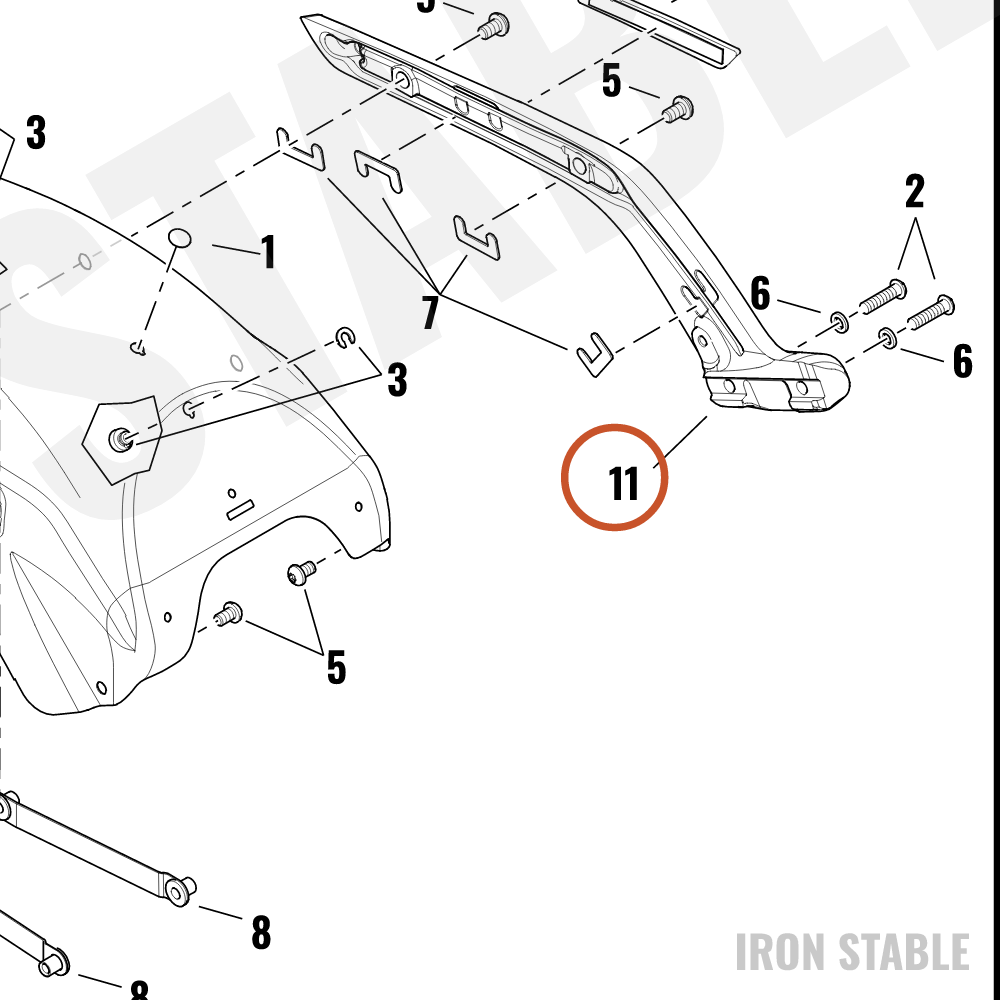 Harley-Davidson Support, Rr Fnd, Lh