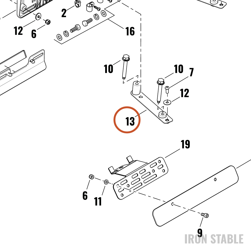 Harley-Davidson Support, Rr Fnd, Spacer Wldmnt, M