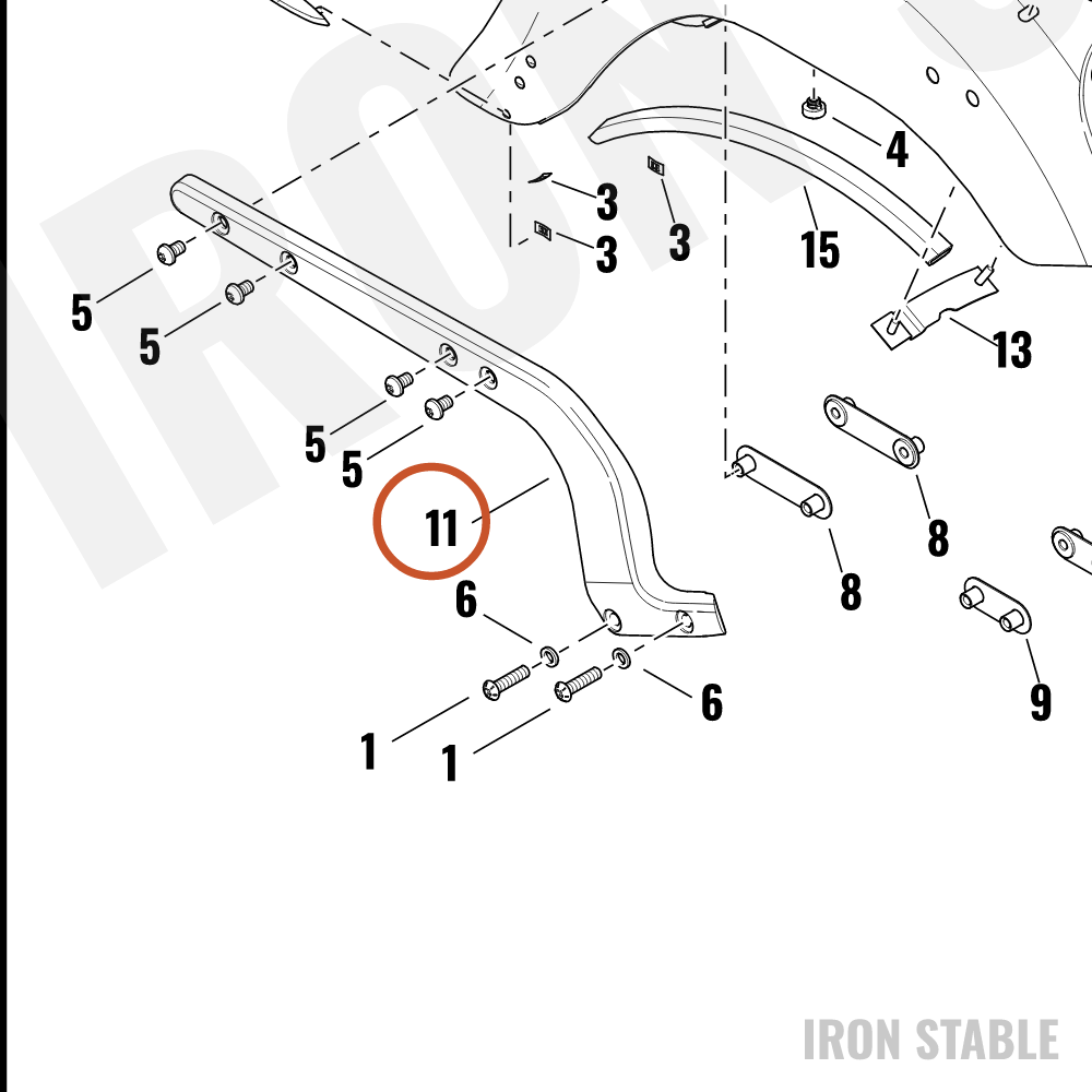 Harley-Davidson Support, Rr Fnd, Rh