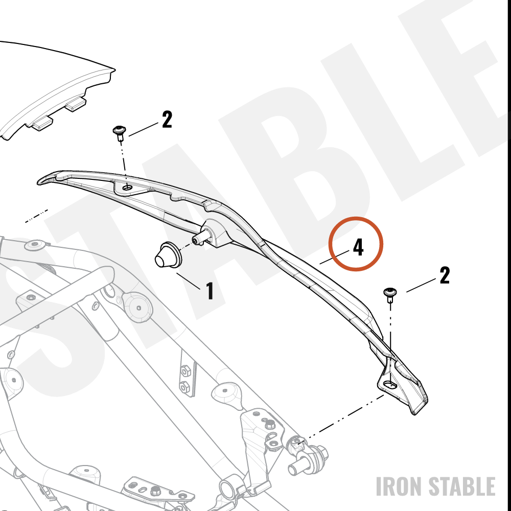 Harley-Davidson Fender, Rr, Solid, Lh