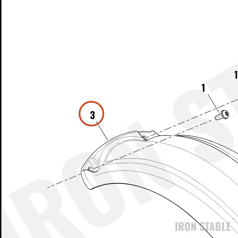 Harley-Davidson Kit, Rr Fnd, Molded