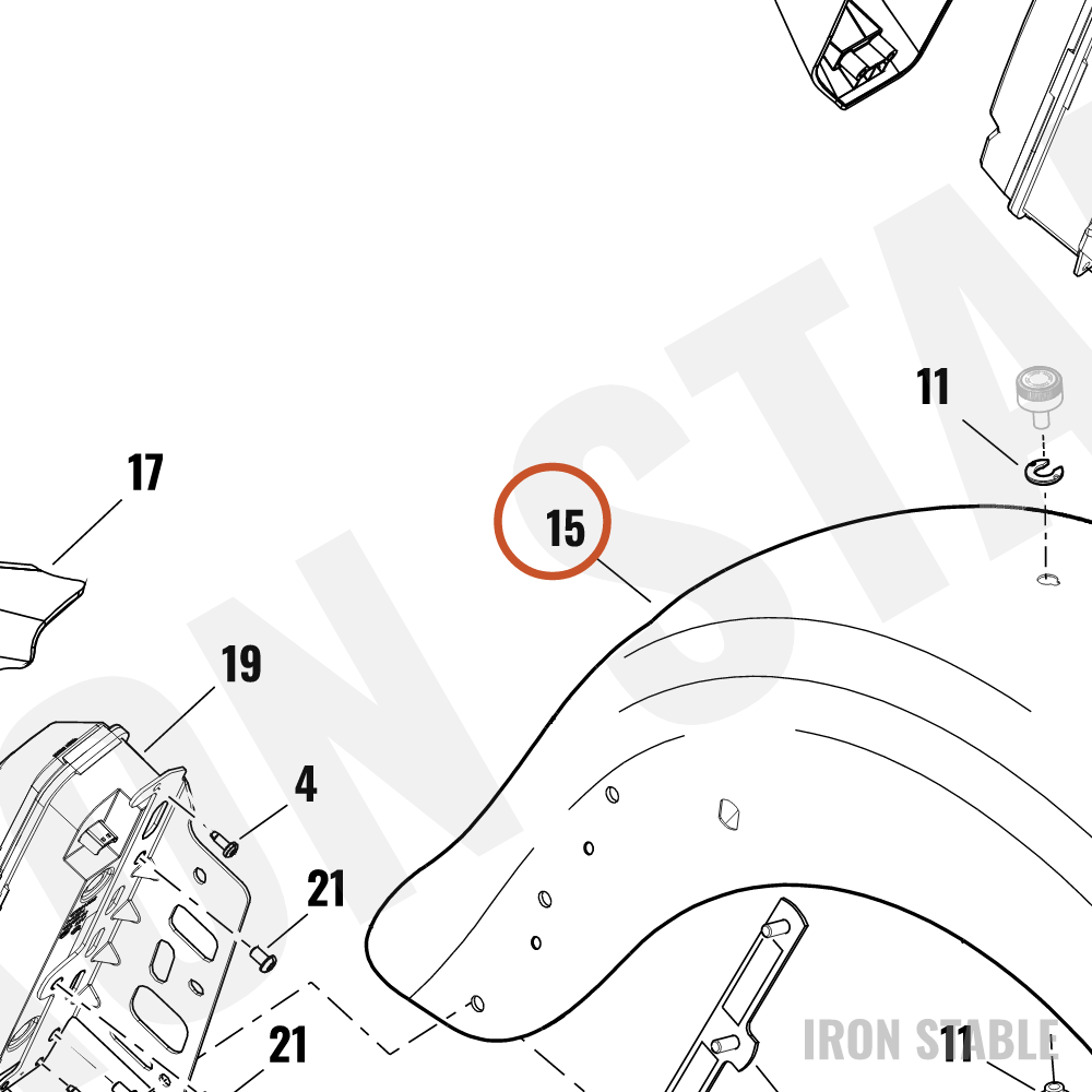 Harley-Davidson Fender, Rr, Sub-Assembly, Design