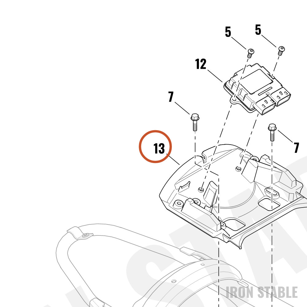Harley-Davidson Mud Flap, Tire, Rear