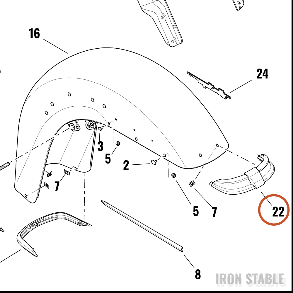 Harley-Davidson Tip, Fnd, Front