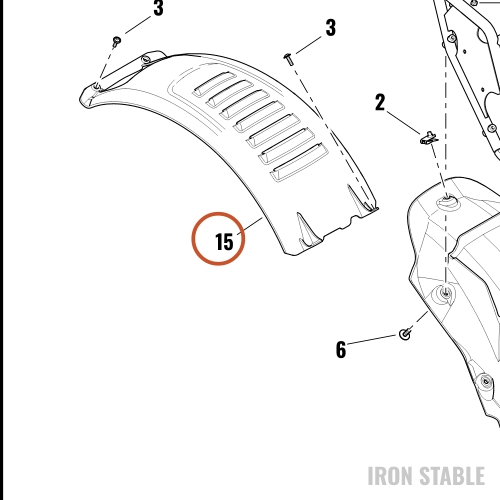 Harley-Davidson Mud Flap, Tire, Skt