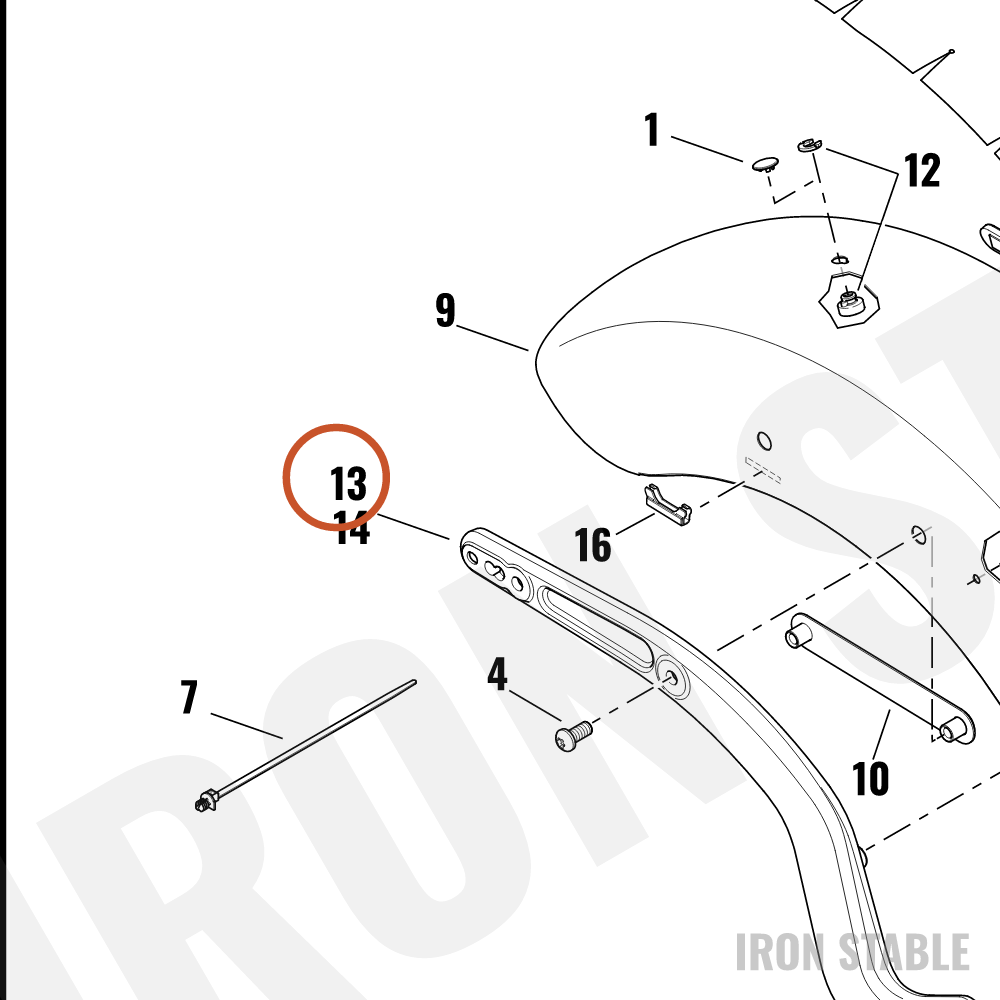 Harley-Davidson Support, Lh-Fndr