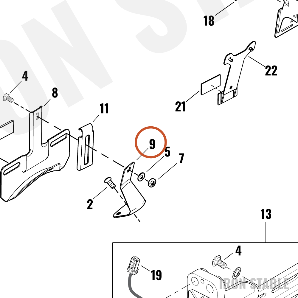 Harley-Davidson Bracket, Lic Pl, X