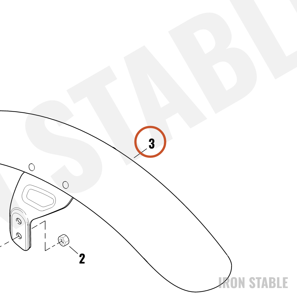 Harley-Davidson Fender, Fr, X