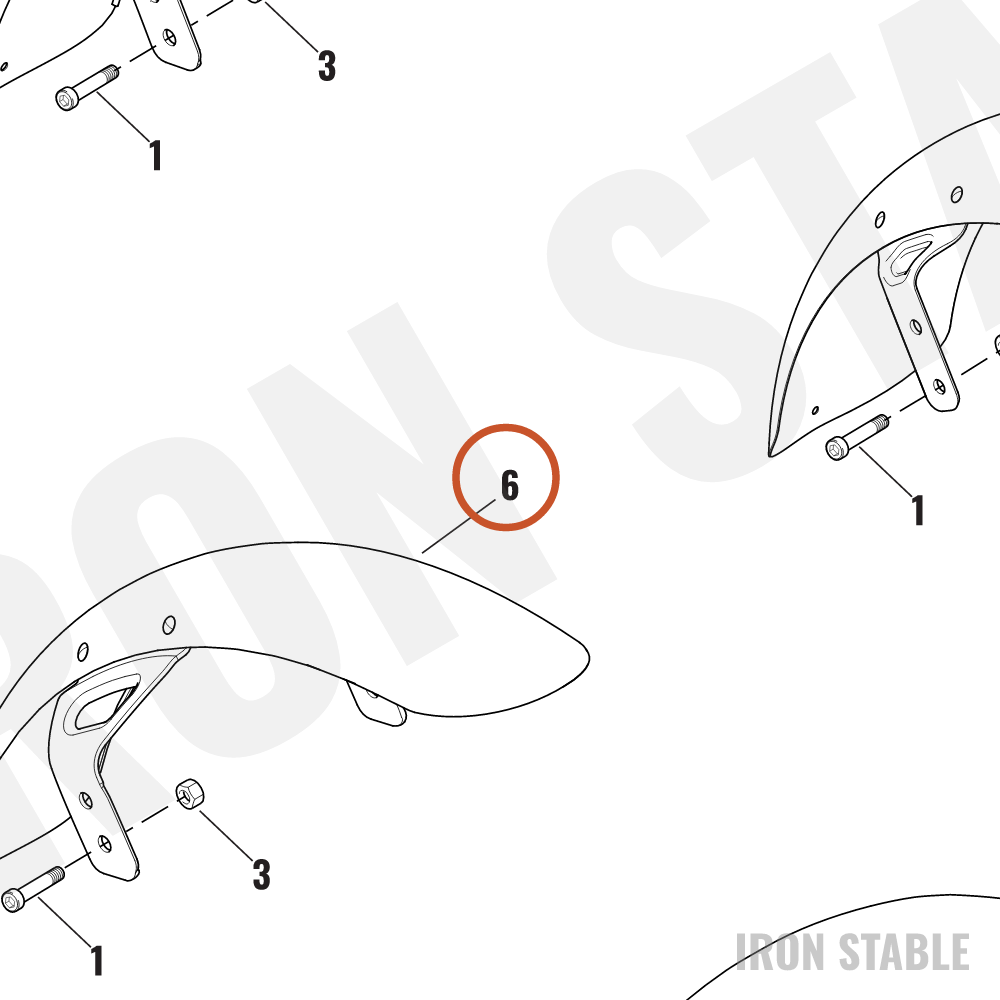Harley-Davidson Fender, Front