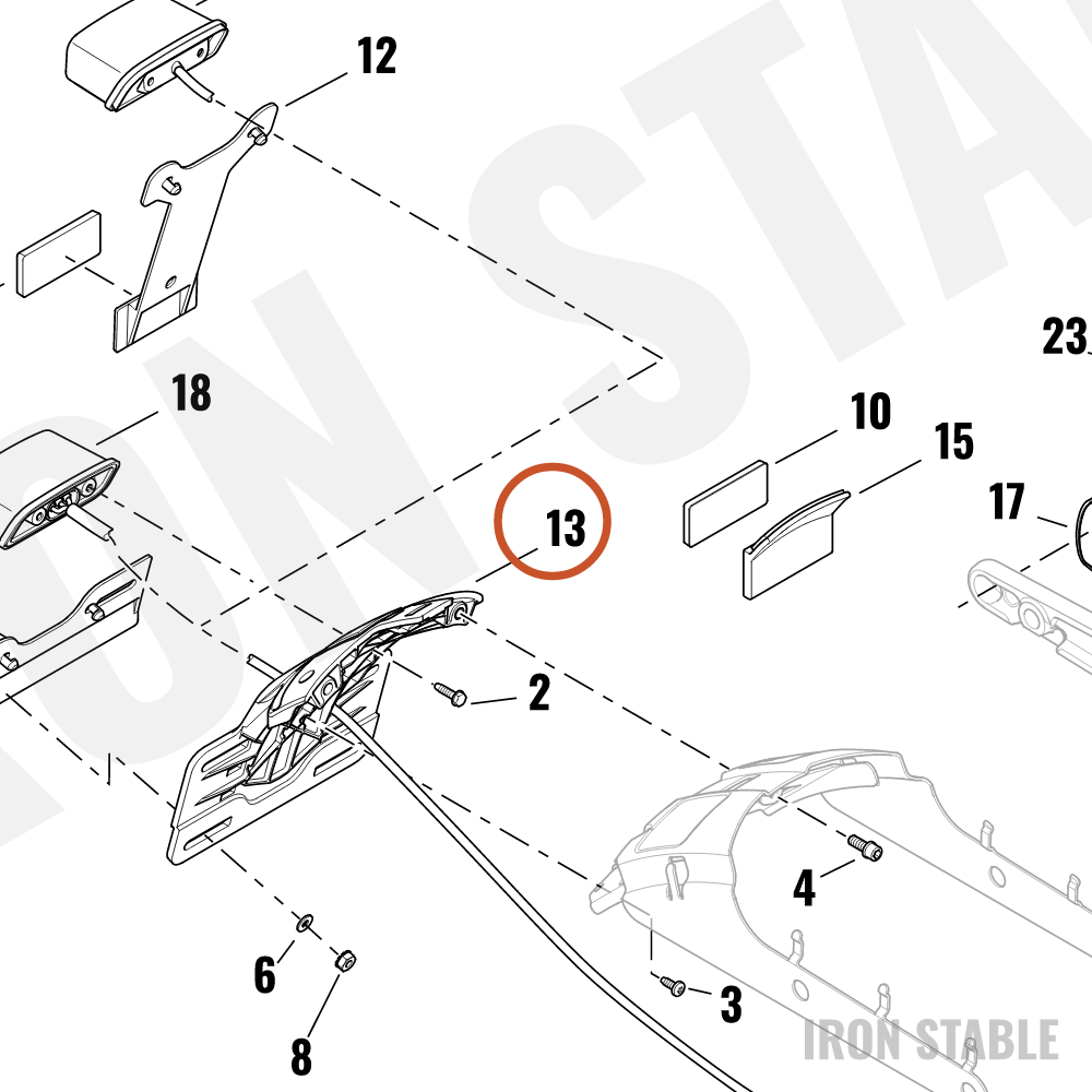 Harley-Davidson Bracket, Lic'se Plt