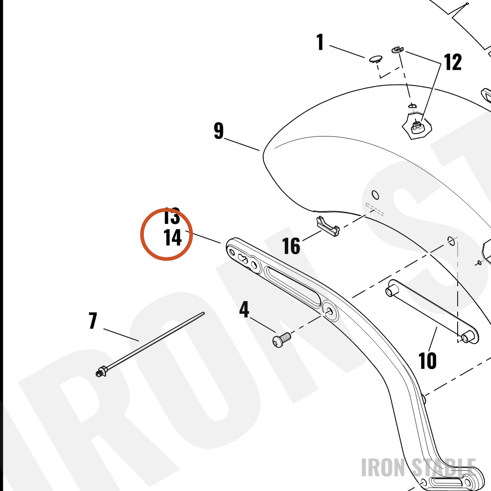Harley-Davidson Support, Rh-Fndr