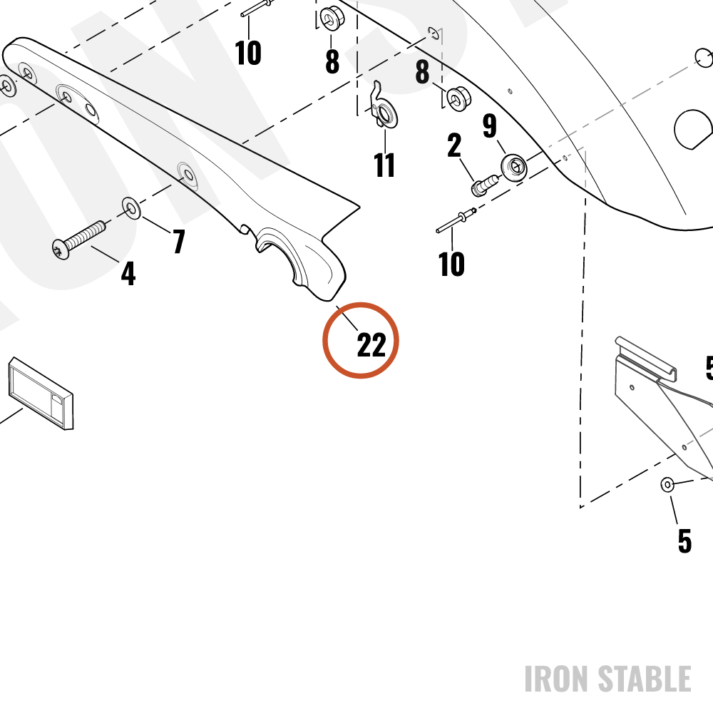 Harley-Davidson Bracket, Fr Fair Sprt, X