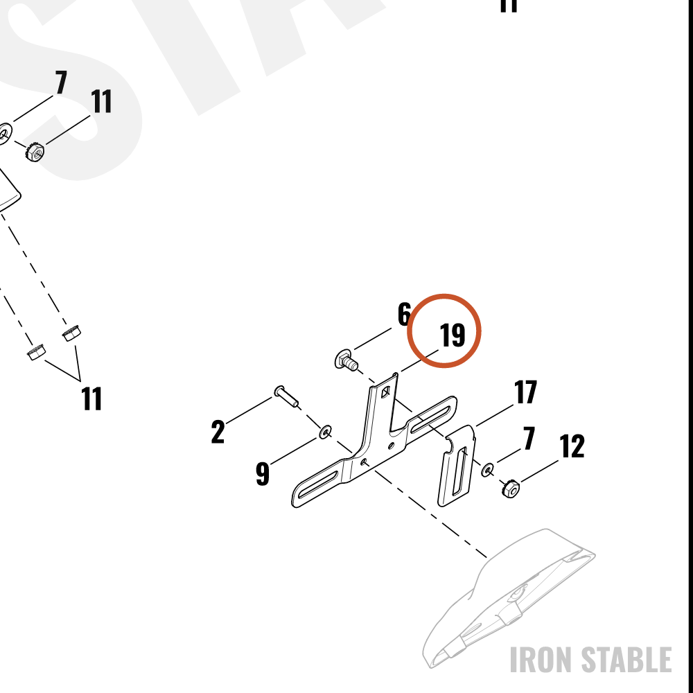 Harley-Davidson Bracket, Lic Pl, Pntd