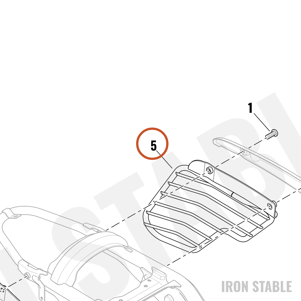 Harley-Davidson Weldment-Saree Guard, Lh